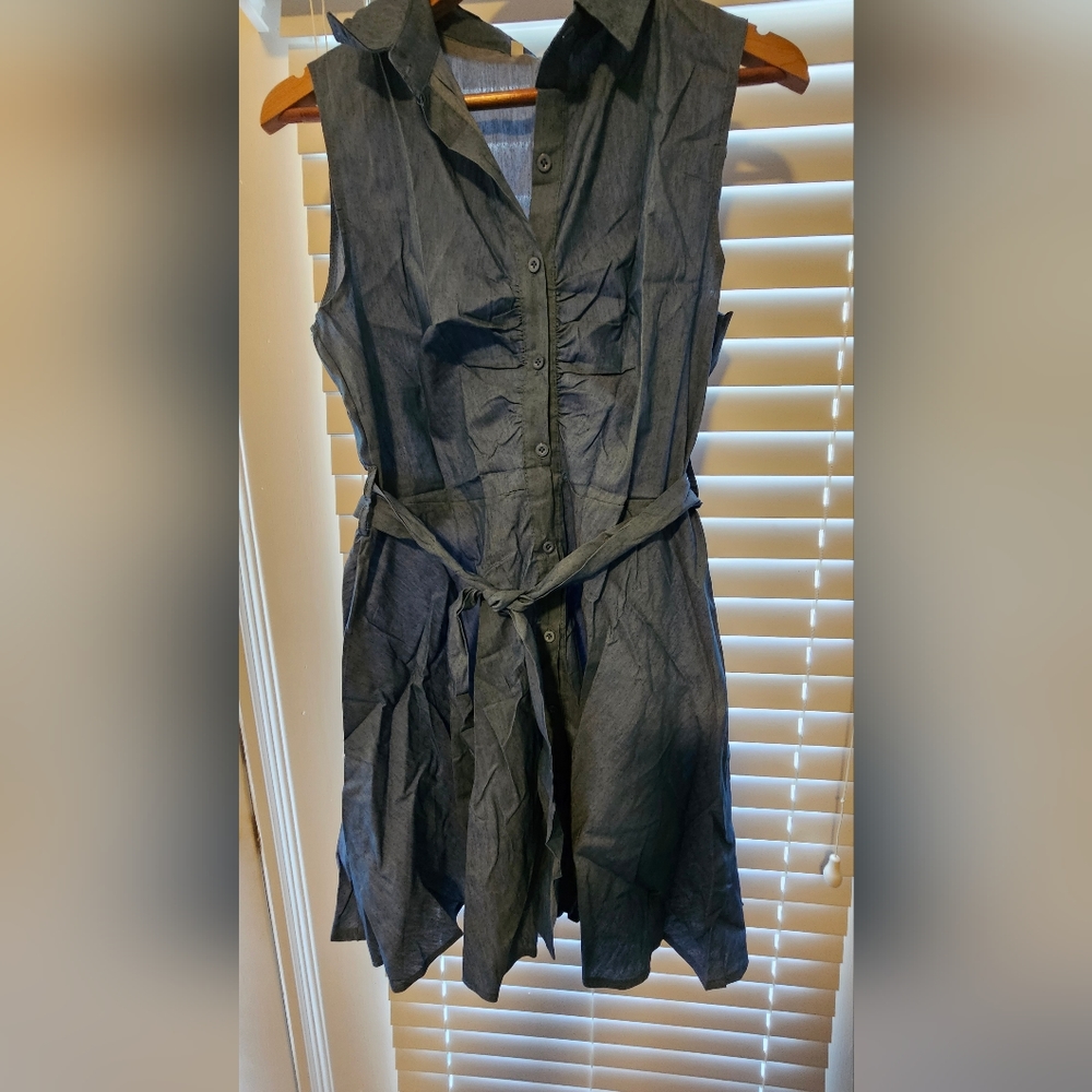 Ruched Jean Dress